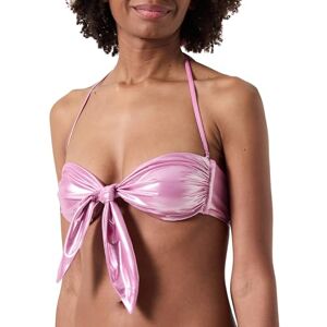 Pinko Rubicon Bikini Top Tecno Jersey Folie Eff. Våt, O87_rosa Abbagl., L Pinko Rubicon Bikini Top Tecno Jersey Folie Eff. Våt, O87_rosa Abbagl., L