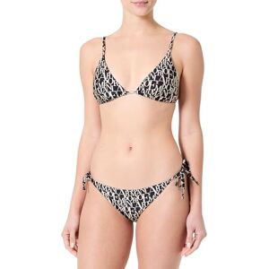 Giorgio Armani dam Logomania triangel bikini svart S, Svart/logotyp mandel, S Giorgio Armani dam Logomania triangel bikini svart S, Svart/logotyp mandel, S