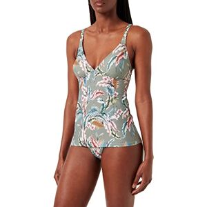 ESPRIT Återvunnen: Tankini med tropiskt tryck, Ljus kaki, 42 SE ESPRIT Återvunnen: Tankini med tropiskt tryck, Ljus kaki, 42 SE