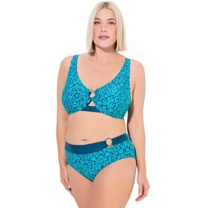 Ulla Popken dam, Sophia, Deep Sea Paisley bikiniset, mörk bensin, 42 SE Ulla Popken dam, Sophia, Deep Sea Paisley bikiniset, mörk bensin, 42 SE