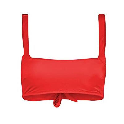 Trendyol Dam axelbandslös stickad bikinitopp, röd, 34, Röd, 38 SE Trendyol Dam axelbandslös stickad bikinitopp, röd, 34, Röd, 38 SE