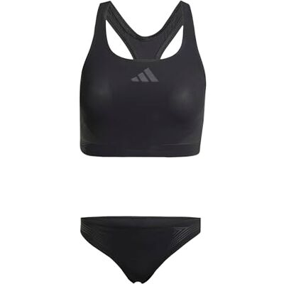 adidas dam Lanelux Y-Back Bikini Swimwear, black, 30 adidas dam Lanelux Y-Back Bikini Swimwear, black, 30