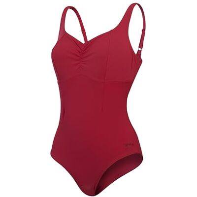 Speedo Dam formande AquaNite 1 st baddräkt formkläder strand och semester badkläder, baskerröd, 32 Speedo Dam formande AquaNite 1 st baddräkt formkläder strand och semester badkläder, baskerröd, 32