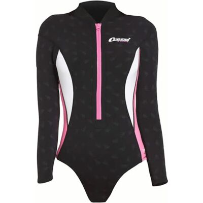 Cressi COSTUME TERMICO LONG SLEEVE DONNA NERO/ROSA/BIANCO 2mm XL/5 Cressi COSTUME TERMICO LONG SLEEVE DONNA NERO/ROSA/BIANCO 2mm XL/5