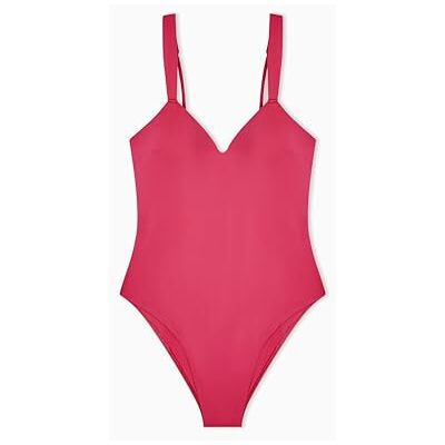 Giorgio Armani Lycra-baddräkt för kvinnor rosa L Giorgio Armani Lycra-baddräkt för kvinnor rosa L