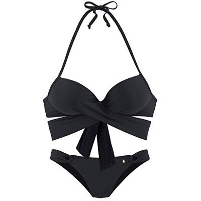 s.Oliver push-up bikiniset i svart, svart, 42 / B s.Oliver push-up bikiniset i svart, svart, 42 / B