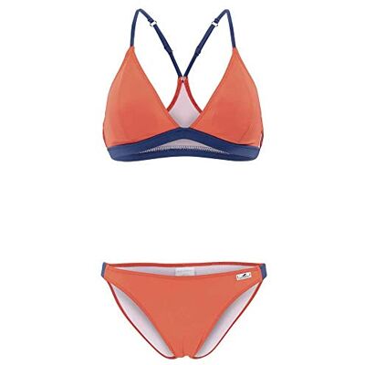 Aquafeel Bikini för kvinnor, Orange/marinblå, 34 / B Aquafeel Bikini för kvinnor, Orange/marinblå, 34 / B