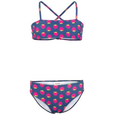 Fashy Flickor Små jordgubbar bikiniset, blå, 92 Fashy Flickor Små jordgubbar bikiniset, blå, 92