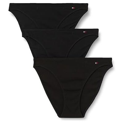 Tommy Hilfiger dam 3-pack fodrad bikini (EXT. Size) Uw0uw05753 trosor, lila (svart/svart ribb/svart ripp/svart), 32, Lila (svart/svart ribb/svart svart), XS Tommy Hilfiger dam 3-pack fodrad bikini (EXT. Size) Uw0uw05753 trosor, lila (svart/svart ribb/svart ripp/svart), 32, Lila (svart/svart ribb/svart svart), XS