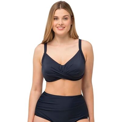 Ulla Popken Ulla Popkar, kvinnor, stora storlekar, Bikinitop Tina, Uni, svart, 56 Ulla Popken Ulla Popkar, kvinnor, stora storlekar, Bikinitop Tina, Uni, svart, 56