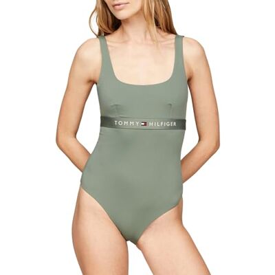 Tommy Hilfiger Dam One Piece (Ext Storlekar) Stonewash Grön XS, Stonewash grön, XS Tommy Hilfiger Dam One Piece (Ext Storlekar) Stonewash Grön XS, Stonewash grön, XS
