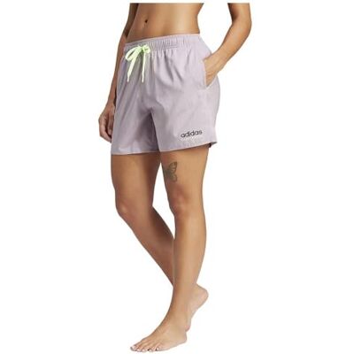 adidas Kvinnor Branded Beach Shorts, preloved fig/aurora black, S adidas Kvinnor Branded Beach Shorts, preloved fig/aurora black, S