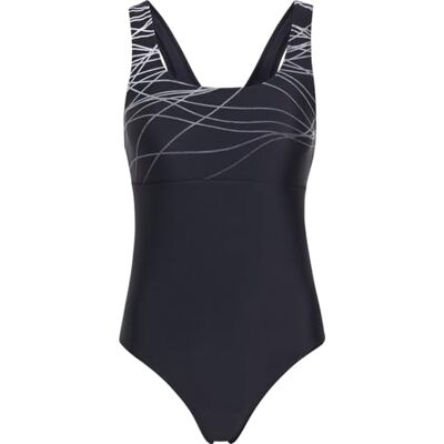 ENERGETICS Pamela One-piece-baddräkt för kvinnor, Black/White, 38 ENERGETICS Pamela One-piece-baddräkt för kvinnor, Black/White, 38