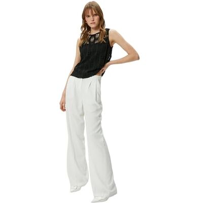 Koton Women Ajore Detaljhållare Neck Tank Top, Svart (999), M Koton Women Ajore Detaljhållare Neck Tank Top, Svart (999), M