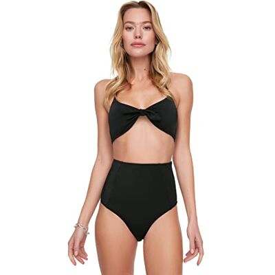 Trendyol Detaljerad bikinitopp för kvinnor, svart, 34 Trendyol Detaljerad bikinitopp för kvinnor, svart, 34