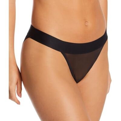 DKNY Dam skira låguppgång bikini underkläder, Svart, M DKNY Dam skira låguppgång bikini underkläder, Svart, M
