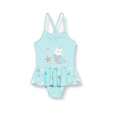 Playshoes Schwimmanzug baddräkt för flickor i ett stycke, Einhornmeerkatze, 122-128 Playshoes Schwimmanzug baddräkt för flickor i ett stycke, Einhornmeerkatze, 122-128