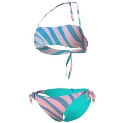 ARENA Dam vattentryck bikini bandeau tvådelad ARENA Dam vattentryck bikini bandeau tvådelad