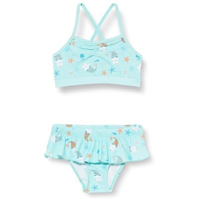 Playshoes UV-skydd för flickor, bikini baddräkt, baddräkt, badkläder, enhörning havskatt, 134-140 Playshoes UV-skydd för flickor, bikini baddräkt, baddräkt, badkläder, enhörning havskatt, 134-140