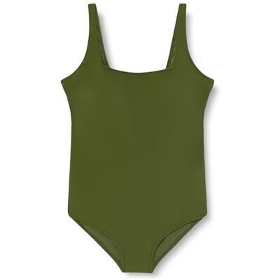 Dagi dam Khaki Stickad Nontrådig Minimizer Mikro Full Kupa Fast Band Minimizer Baddräkt One Piece baddräkt Dagi dam Khaki Stickad Nontrådig Minimizer Mikro Full Kupa Fast Band Minimizer Baddräkt One Piece baddräkt