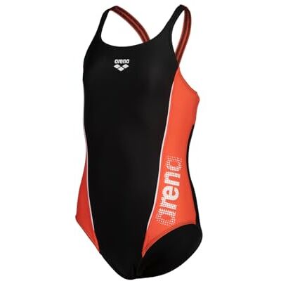 Arena flicka G Thrice Jr Swim Pro Back One Piece R One Piece (paket med 1), Svart-calyspo korall-vit, 62 Arena flicka G Thrice Jr Swim Pro Back One Piece R One Piece (paket med 1), Svart-calyspo korall-vit, 62