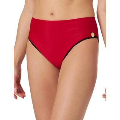 Haute Pression Tahiti damtrosor med hög menstrual bikiniunderdel, Färg: röd, 42-48 Haute Pression Tahiti damtrosor med hög menstrual bikiniunderdel, Färg: röd, 42-48