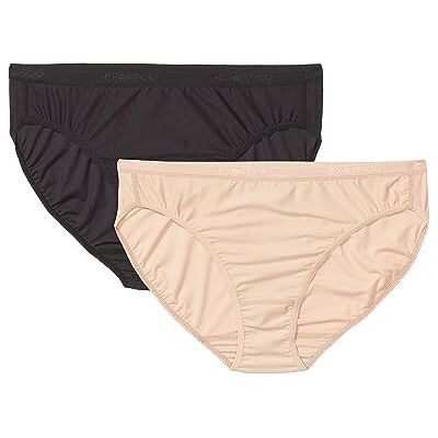ExOfficio Women's Give-N-Go 2.0 Bikini Brief 2 Pack, Black/Buff, Medium ExOfficio Women's Give-N-Go 2.0 Bikini Brief 2 Pack, Black/Buff, Medium