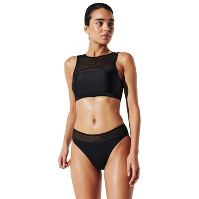 KARL LAGERFELD dam Karl Signature High Bikini Top KARL Signature HIGH BIKINI TOP, svart KARL LAGERFELD dam Karl Signature High Bikini Top KARL Signature HIGH BIKINI TOP, svart
