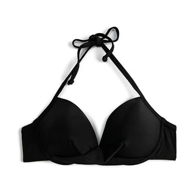Koton Dam push up vadderad slips nackbikini topp badbyxor, Svart (999), 40 SE Koton Dam push up vadderad slips nackbikini topp badbyxor, Svart (999), 40 SE