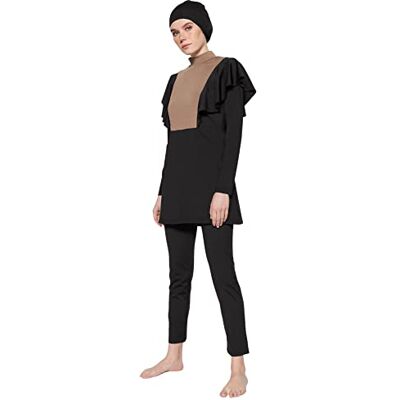 Trendyol kvinnor abstrakt stickad blygsamma baddräkter, mink, 36, Mink, 38 SE Trendyol kvinnor abstrakt stickad blygsamma baddräkter, mink, 36, Mink, 38 SE