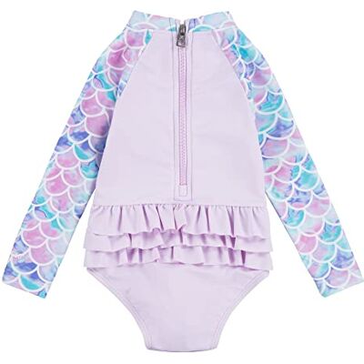 Hurley Hrlg Ruffle långärmad baddräkt i ett stycke flicka Hurley Hrlg Ruffle långärmad baddräkt i ett stycke flicka