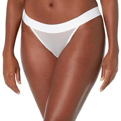 DKNY Women's Sheers Bikini, White DKNY Women's Sheers Bikini, White