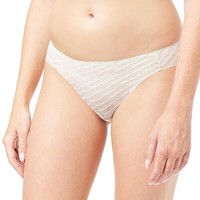 Sloggi Dam Zero Lacy H High Leg Hikini/Tai, Naturlig (076), XS Sloggi Dam Zero Lacy H High Leg Hikini/Tai, Naturlig (076), XS