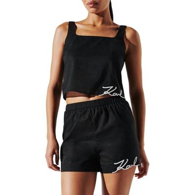 KARL LAGERFELD Karl Signature Short, svart, M KARL LAGERFELD Karl Signature Short, svart, M
