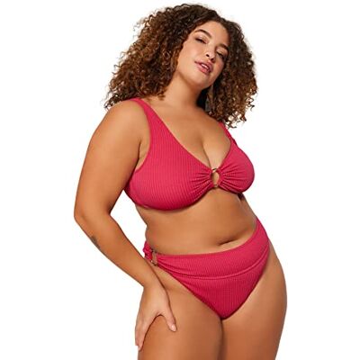 Trendyol Dam normal midja normal travare plus storlek bikini underdelar, fuchsia, 42, fuchsia, 44 SE Trendyol Dam normal midja normal travare plus storlek bikini underdelar, fuchsia, 42, fuchsia, 44 SE