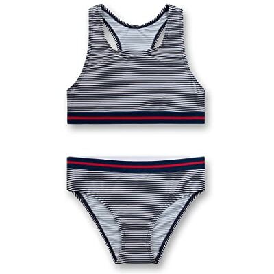 Sanetta Flickbikini, Mörk natt, 128 cm Sanetta Flickbikini, Mörk natt, 128 cm