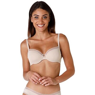Lovable Dam Reggiseno Ferretto My Daily Comfort bikinitopp, Beige (038 skinn), 80D Lovable Dam Reggiseno Ferretto My Daily Comfort bikinitopp, Beige (038 skinn), 80D
