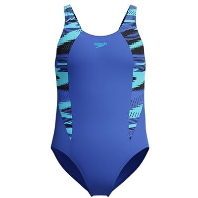Speedo Hyperboom Splice Muscleback baddräkt simträning klorinbeständig snabbtorkning stretchtyg Comfort Fit baddräkt för flickor Speedo Hyperboom Splice Muscleback baddräkt simträning klorinbeständig snabbtorkning stretchtyg Comfort Fit baddräkt för flickor