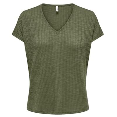 ONLY ONLMILA S/S V-hals toppbox JRS, Kalamata, S ONLY ONLMILA S/S V-hals toppbox JRS, Kalamata, S