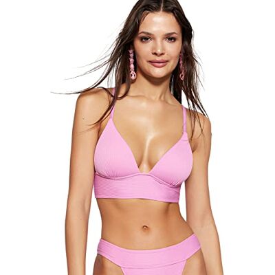 Trendyol Dam texturerad rygg detaljerad bikini topp badkläder, Lila, 42 Trendyol Dam texturerad rygg detaljerad bikini topp badkläder, Lila, 42