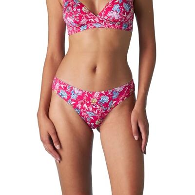 Lovable Brasiliansk bikinitrosa med låg midja för kvinnor, Magenta blommigt tryck, M Lovable Brasiliansk bikinitrosa med låg midja för kvinnor, Magenta blommigt tryck, M