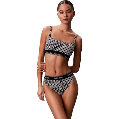 Calvin dam fyrkantig hals bralette LV00Q61130 badtoppar, svart (20242 ICON bomullsemblem W svart), S Calvin dam fyrkantig hals bralette LV00Q61130 badtoppar, svart (20242 ICON bomullsemblem W svart), S