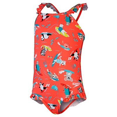 Speedo Digital Frill Baddräkt med tunn rem, Korallrosa, Giallo gul, Ny turkos, 9-12 M, Korallrosa, Giallo-gul, ny turkos, 12 månader Speedo Digital Frill Baddräkt med tunn rem, Korallrosa, Giallo gul, Ny turkos, 9-12 M, Korallrosa, Giallo-gul, ny turkos, 12 månader