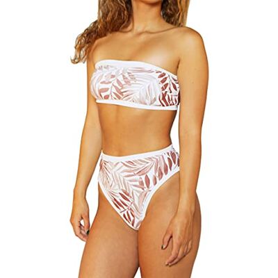 Hurley dam W Party Palm Rib Hg Waist Mod Btm Bikiniunderdel Hurley dam W Party Palm Rib Hg Waist Mod Btm Bikiniunderdel