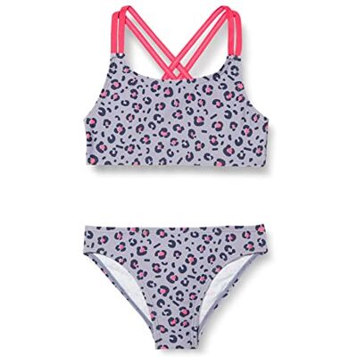 Playshoes UV-skydd för flickor, bikini baddräkt, baddräkt, badkläder, Grå Leo, 146-152 Playshoes UV-skydd för flickor, bikini baddräkt, baddräkt, badkläder, Grå Leo, 146-152