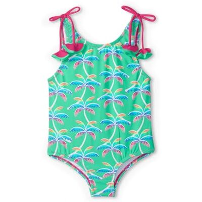 Hatley baddräkt baddräkt i ett stycke axelrosett, Regnbåge palm, 6 år Hatley baddräkt baddräkt i ett stycke axelrosett, Regnbåge palm, 6 år