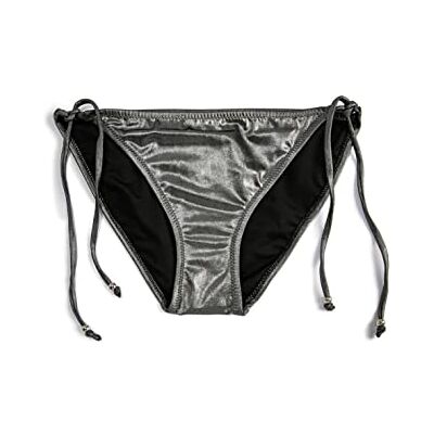 Koton dam slips detalj normal midja glänsande bikini botten badbyxor, Silver (Gm1), 42 SE Koton dam slips detalj normal midja glänsande bikini botten badbyxor, Silver (Gm1), 42 SE