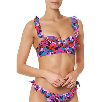 Goldenpoint Goldpoint bikini dam baddräkt push-up bh broderi groovie semester, flerfärgad, 80B Goldenpoint Goldpoint bikini dam baddräkt push-up bh broderi groovie semester, flerfärgad, 80B