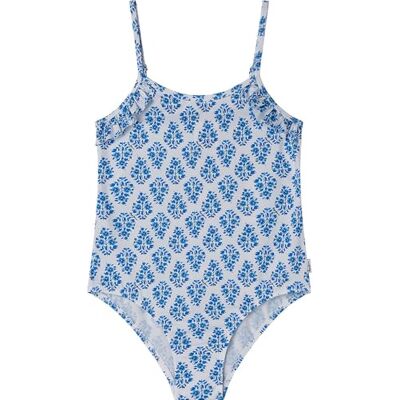 Pepe Jeans flickor Multi Fl Frill Baddräkt, Blå (himmelsblå), 14 år Pepe Jeans flickor Multi Fl Frill Baddräkt, Blå (himmelsblå), 14 år