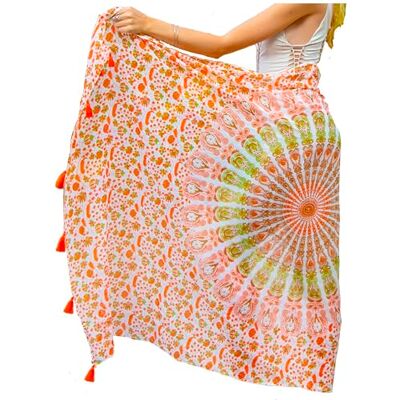 ART Strand Sarong Pareo för Kvinnor Bikinitäckning Omlottklänning Gobeläng ART Strand Sarong Pareo för Kvinnor Bikinitäckning Omlottklänning Gobeläng